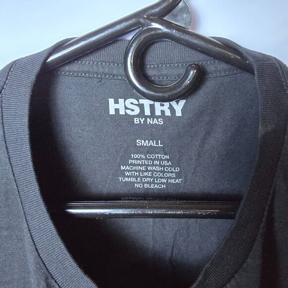 HSTRY By Nas T-Shirt Men's‎ Small Short Sleeve Crew Neck Graphic Black - Picture 4 of 9